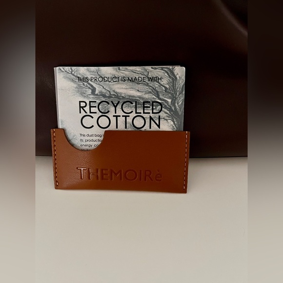 Themoirè Lara Pleated Adjustable Shoulder Bag Ebony Made in Italy, like new - Picture 7 of 8